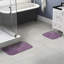 Ensemble de tapis de bain en nylon 2 pièces avec envers antidérapant Mccluney-922847263