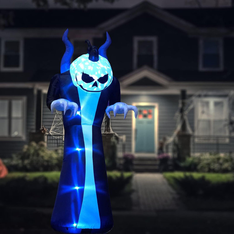 Grand gonflable citrouille d'Halloween