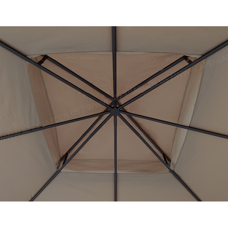 Tan Polyester Replacement Canopy Top for 10' x 10' Gazebo