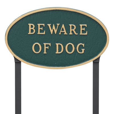 Panneau de jardin «Beware of Dog»