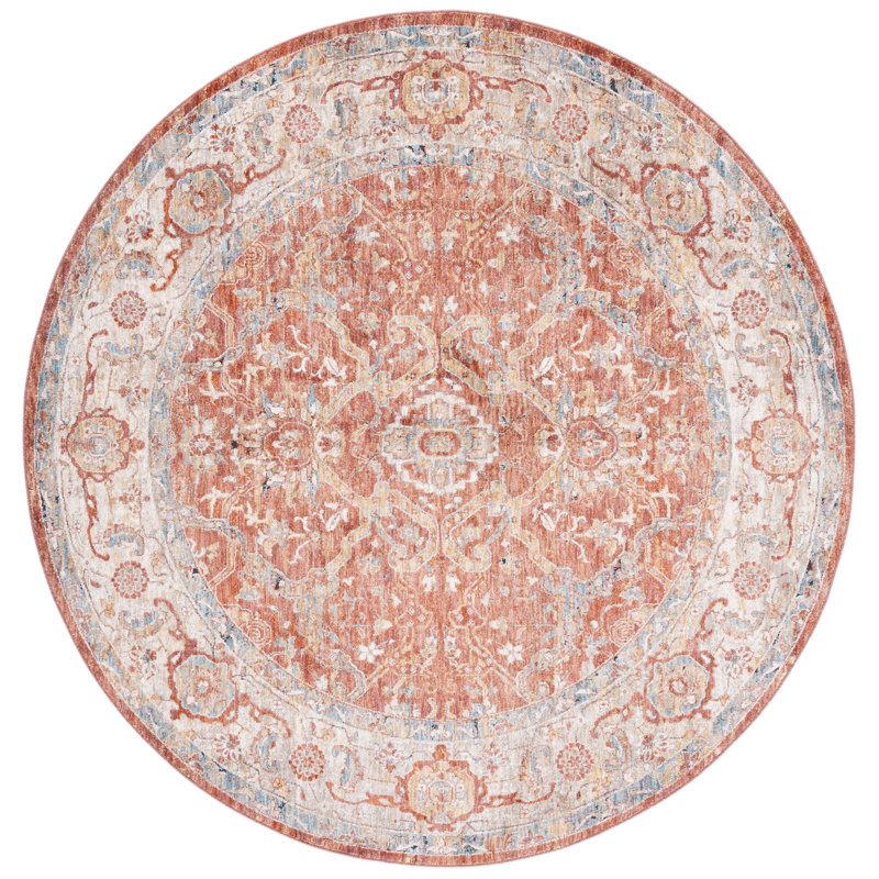 Valencia Performance Oriental Rug, Round 6'4"