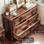 Commode décorative en acajou de style campagnard américain