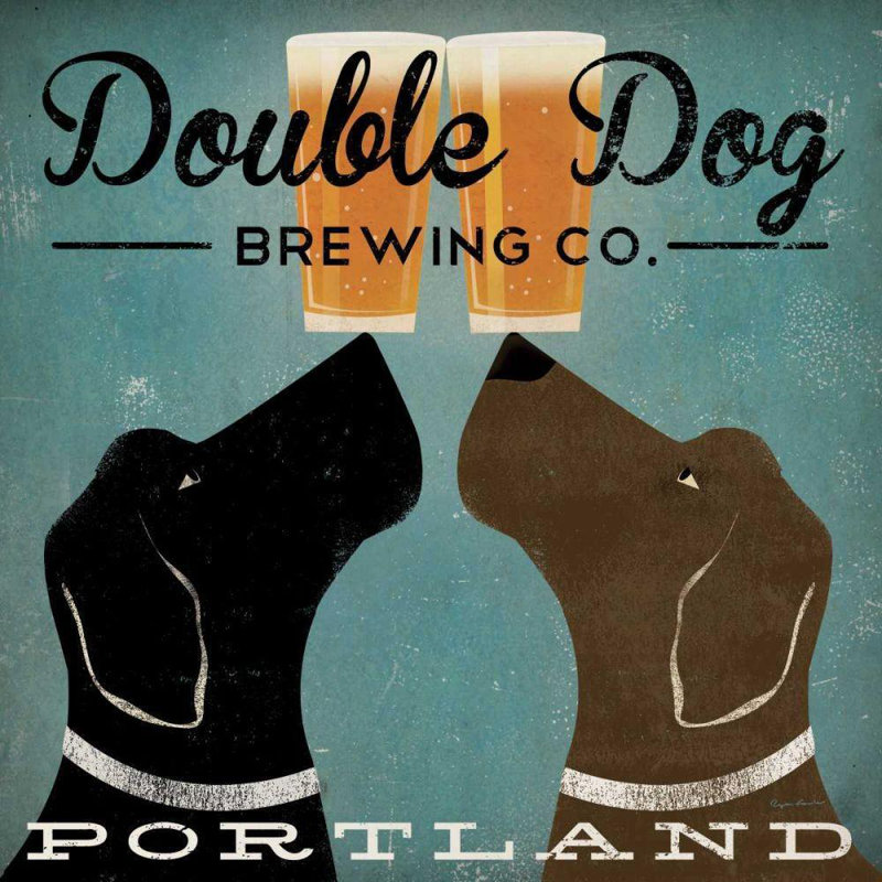 Art sur toile tendue avec Lark Manor ™ Fowler, Ryan: Double Dog Brewing Co., H 36 po x l 36 po