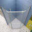 Porte de douche pivotante, avec verre trempé, cabine de douche néo-angle sans cadre