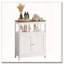 Armoire de rangement moderne avec plateau en bois naturel