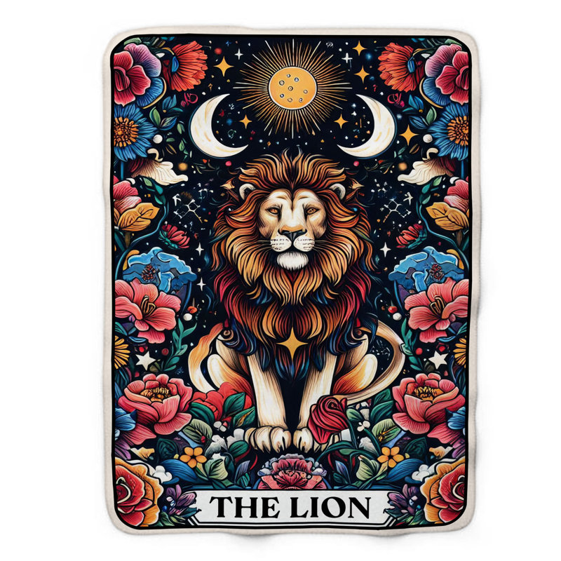 Carte de tarot The Lion Tarot Card - 1 pièce, L 60 po x L 80 po
