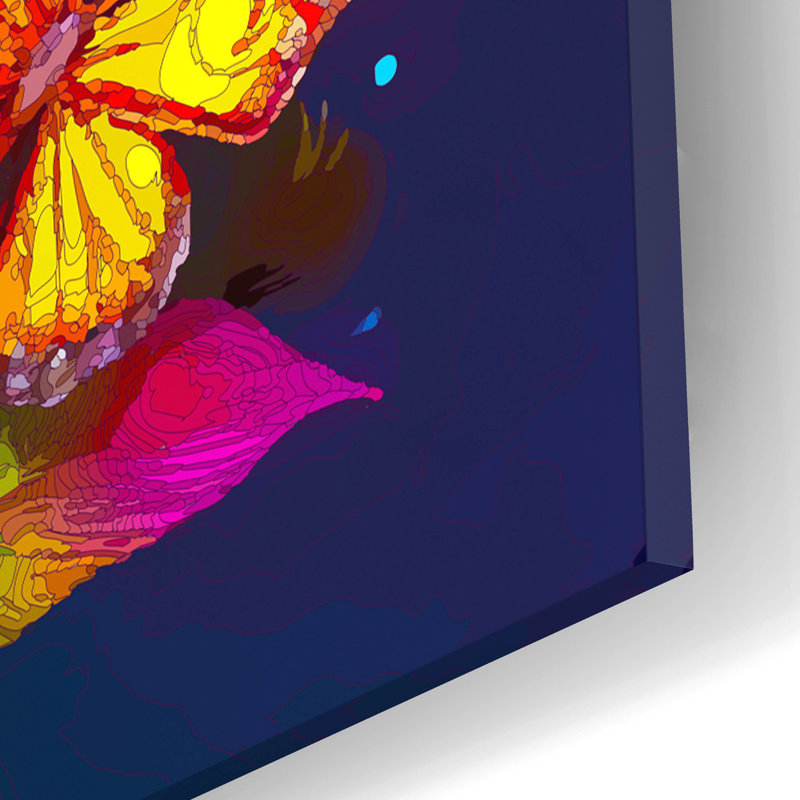 «Epic Art» par Dean Russo, art mural en verre acrylique, 12 po x 16 po