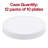 White Flat Round Disposable Plastic Dinner Plates (10") - 120 Plates