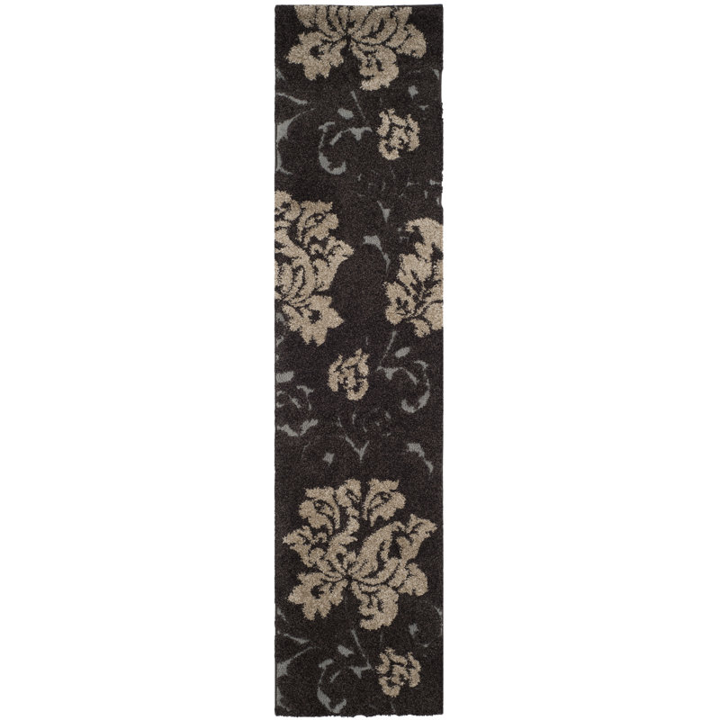 Tapis brun foncé Chanhassen, Tapis de couloir 2 pi 3 po x 9 pi