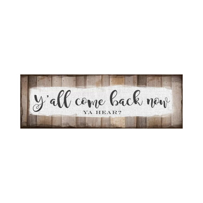 Y'all Come Back Now by Amanda Murray - Wrapped Canvas Panoramic Print