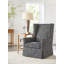 Barclay Butera Upholstery Swivel Slipcovered Wingback Chair