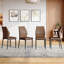 Chaises de salle à manger à motif de coquillages, dossier haut: tissu ergonomique Tech, alliant confort et style-129498217-129498216-129498220