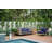 Brown Wicker Outdoor Loveseat, Deep Sea Navy