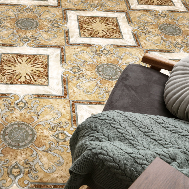 Touba 17-5/8 In. X 17-5/8 In. Ceramic Floor And Wall Tile