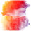 Ensemble de peinture à l'aquarelle colorée sur toile de fond par Punpoto - impression sur toile tendue