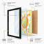 Turtle in Hexagons Modern 1 Piece Single Picture Frame Wall Art-136646036-136646043