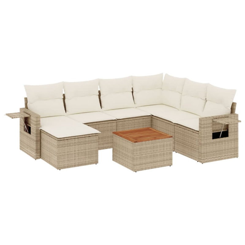 Ensemble de canapé de jardin Vidaxl beige