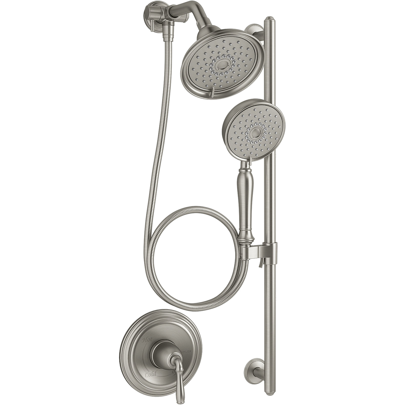 Bancroft Essentials Performance Showering Package, Vibrant Brushed Nickel