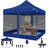 118'' W x 118'' D  Heavy Duty Pop Up Canopy Tent with 4 Sidewalls, Commercial Gazebo Party Tent-98664817