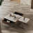 Simple microcrystalline stone coffee table