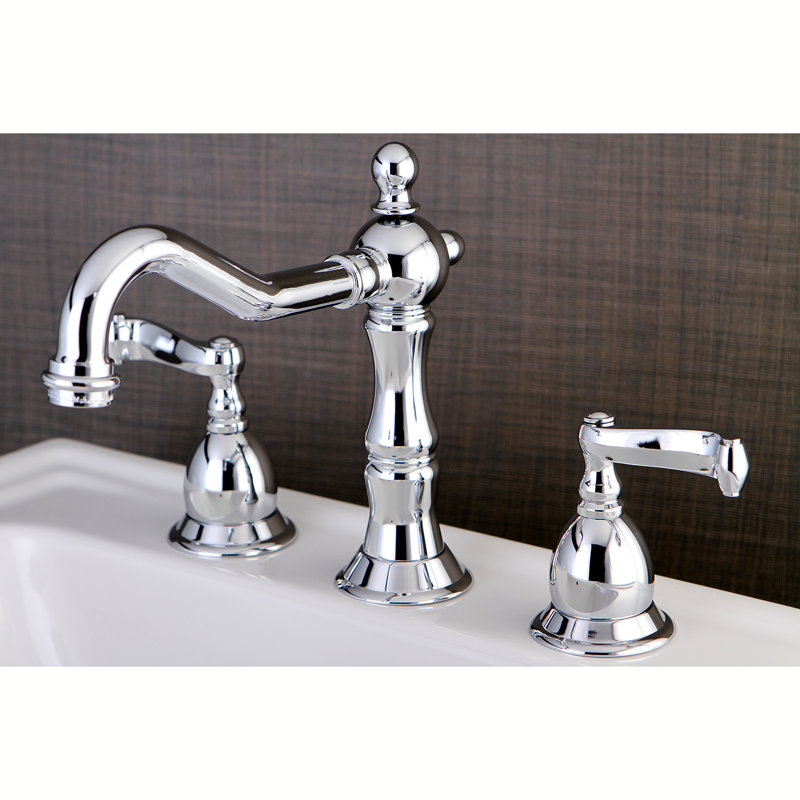 Robinet de salle de bain espacé Kingston, Chrome poli