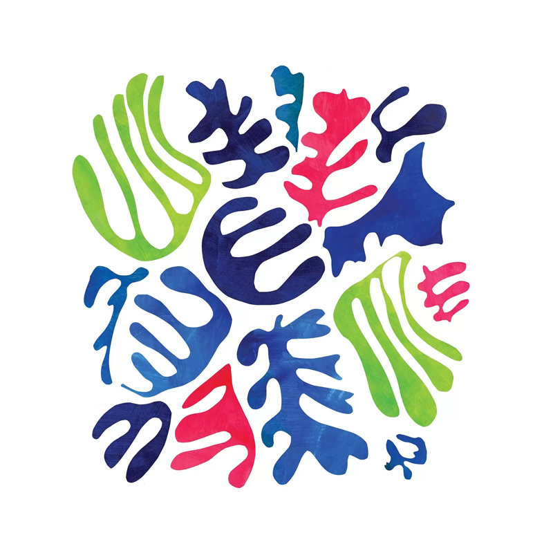Homage To Matisse III by Pamela Staker - Wrapped Canvas Print, 30.48 cm H x 30.48 cm W