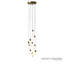 Leo Pendant-10 Drop Round-Satin Brass