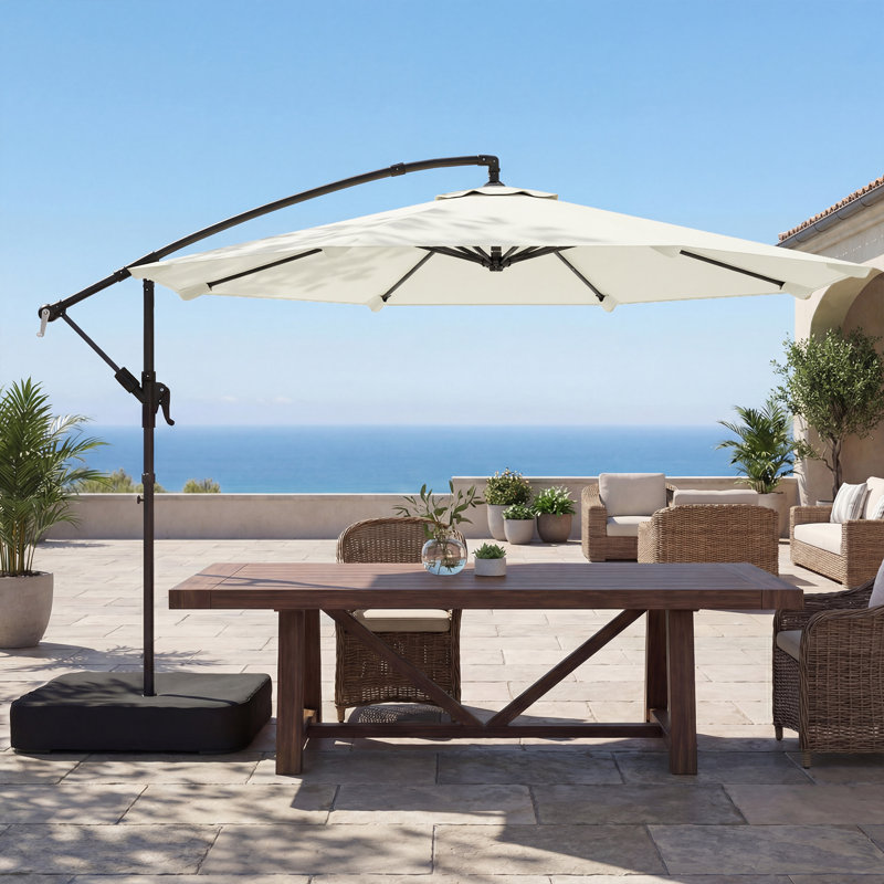 323cm Cantilever Parasol, Cream White