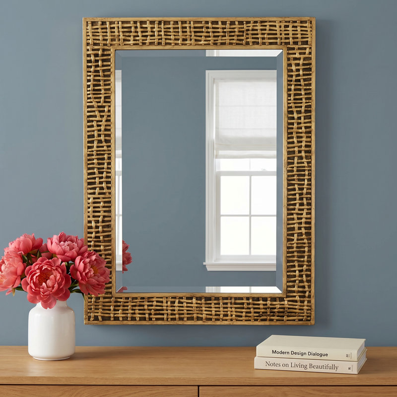  Woven In Time Gold Mirror