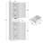 67" Tall Bathroom Storage Cabinet With 2 Doors, 1 Drawer, Adjustable Shelves, White