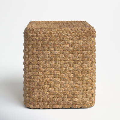 Wilder 53" Wide Square Geometric Pouf Ottoman