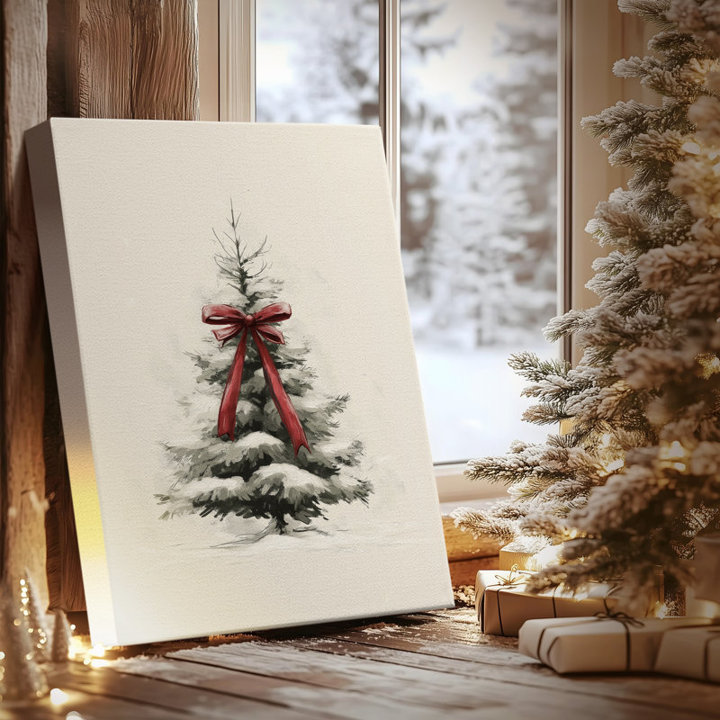 Frostlit Morning at Night - Toile tendue avec châssis de qualité supérieure, H 48 po x l 32 po