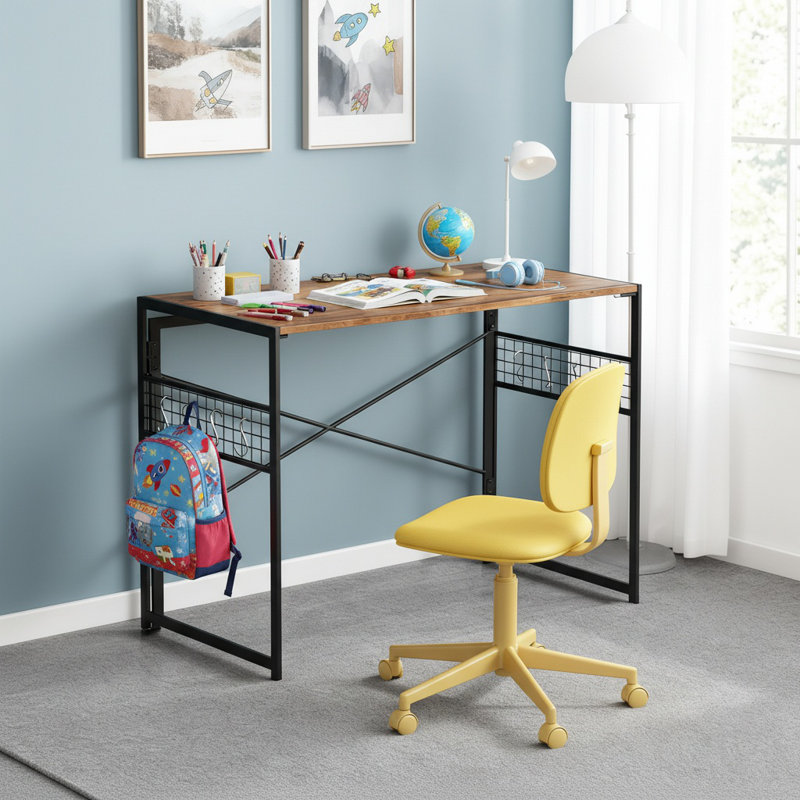 Metal Base Folding Computer Desk