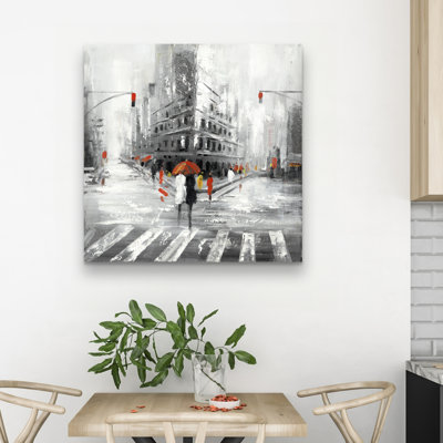 flatiron building - 32"x32" art on canvas