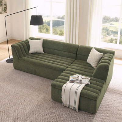 Méridienne modulaire en L Chenille