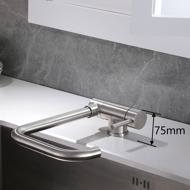 Belfry Kitchen Trowbridge Kitchen Faucet, Brushed Nickel