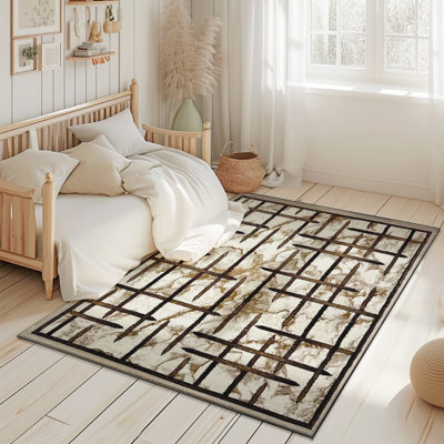 Ciceri Modern Abstract Contemporary 5X7 Rug For Living Room Bedroom