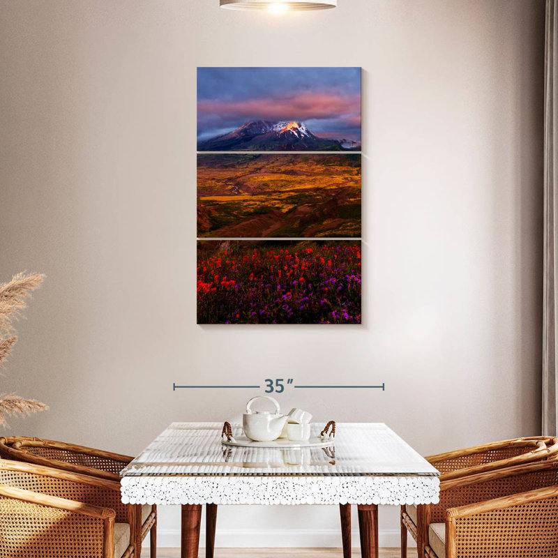 Alvord Mount Helens Wildflowers, H 45 po x l 28 po