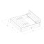 AXI Ella 95cm x 20cm Solid Wood Rectangle Sandbox with Cover
