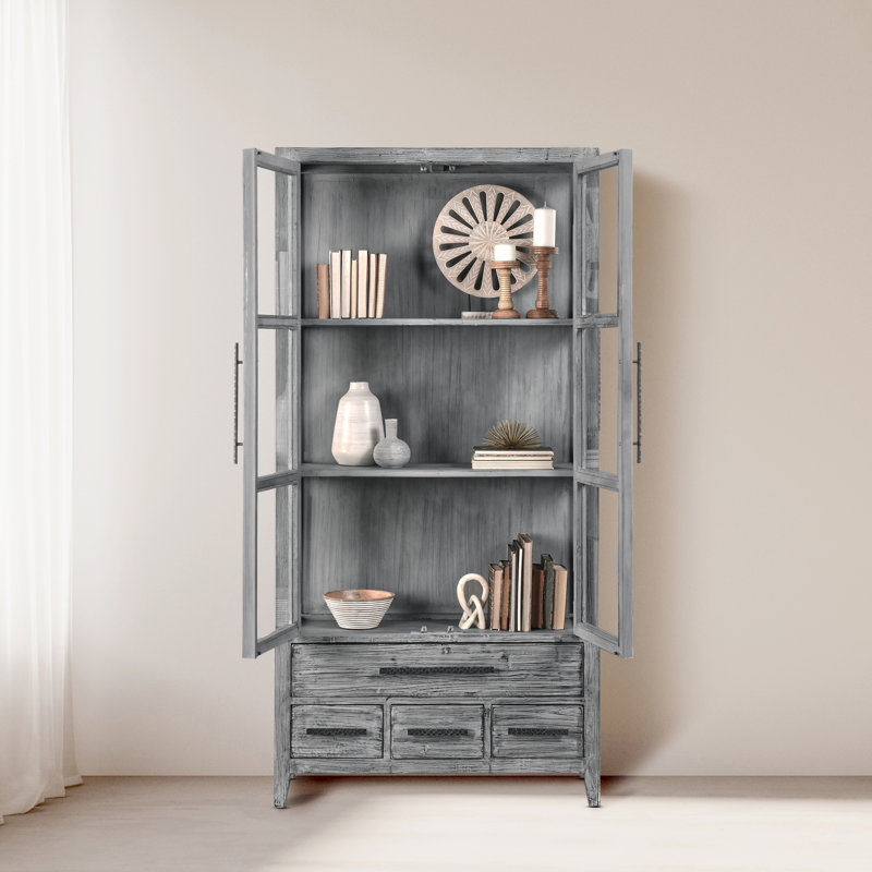 Simon Tall Cabinet By Classic Home, Antique Blue