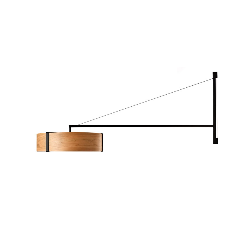 Thesis 1 - Light LED Swing Arm, Matte Black, 3000K, Ivory White
