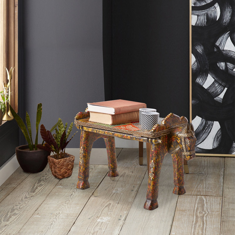 Dessa Solid Wood Accent Stool