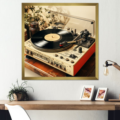 Art mural rétro vinyle vinyle Melody III - Platines