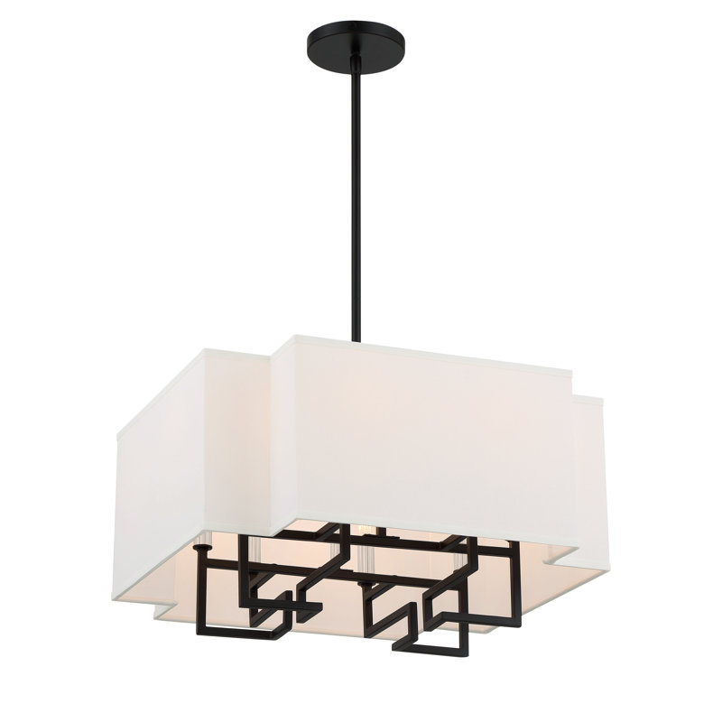 Luminaire suspendu 8 lumières Tabaitha, H 20 po x l 20 po x P 20 po