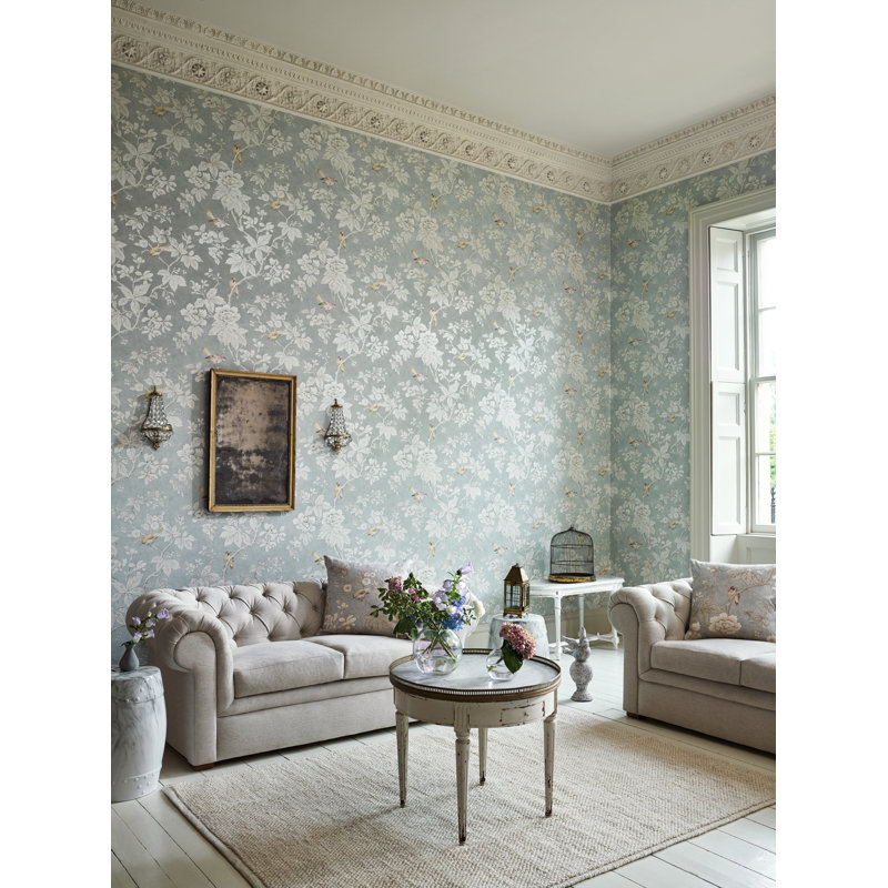 Chiswick Grove Wallpaper, Silver