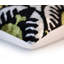 Coussin de luxe en velours de soie vert et noir 16k16