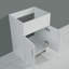 Armoire de salle de bain 24 po sans peinture blanche avec combiné en acier inoxydable (mise à jour)