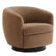 Fauteuil demi-tonneau pivotant rembourré Marcy-1452363272