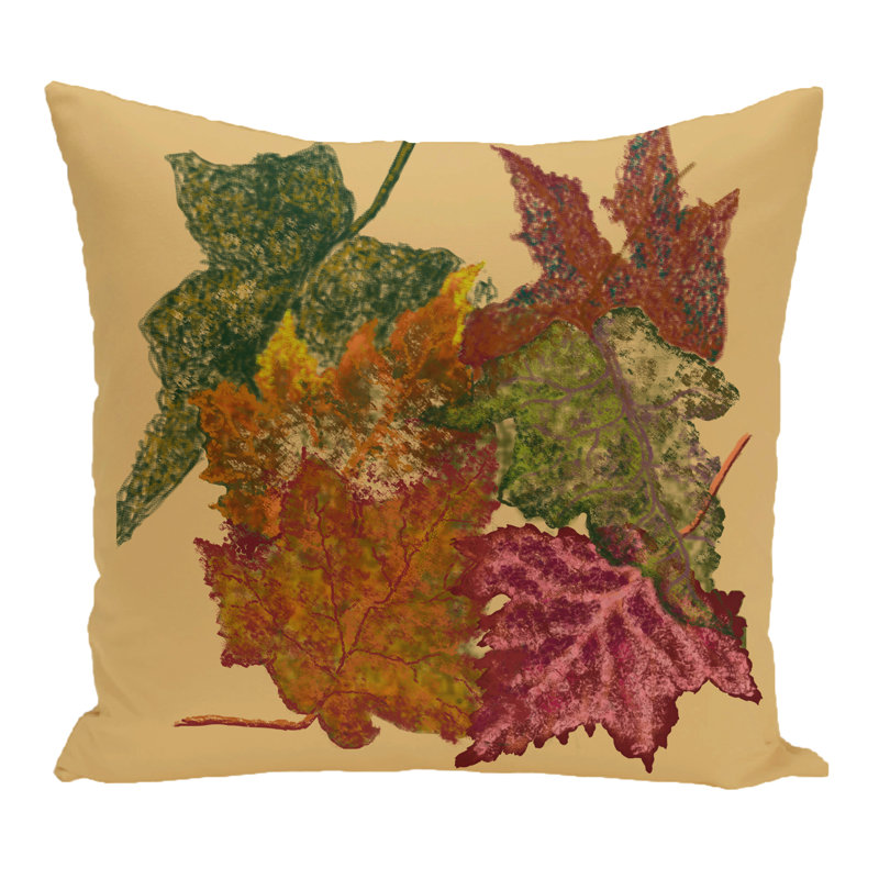  Housse et insert de coussin carré extérieur Autumn, Doré