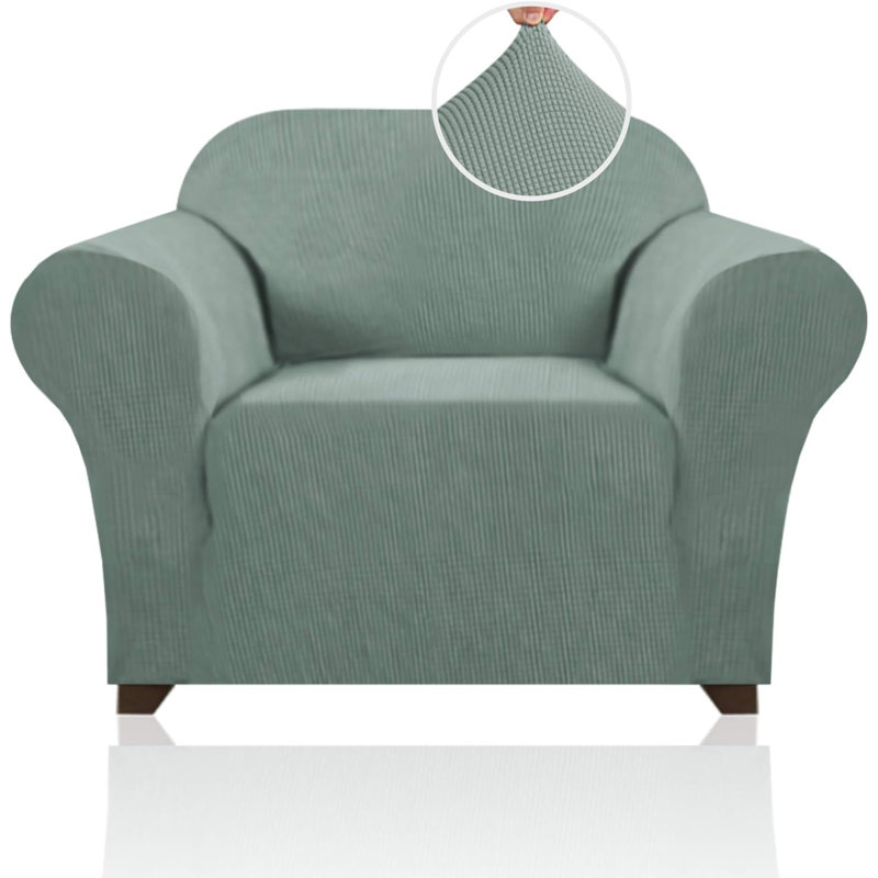 Housse de canapé, Polyester sauge / mélange de polyester
